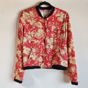 Denim & Supply Ralph Lauren Floral Cotton Baseball Jacket - Sz M